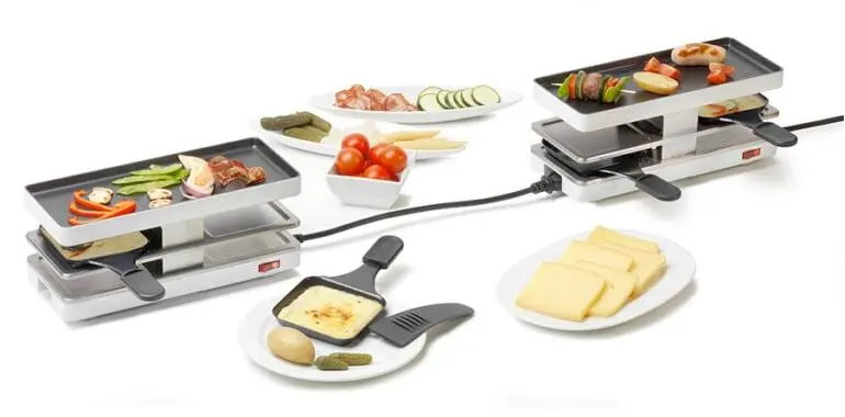 Stöckli Raclette Twinboard Erweiterungsgerät In Weiß – Bild 3