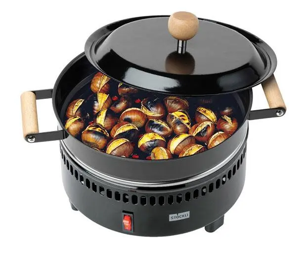 Stöckli Marroniofen Mit Holzgriff, Inkl. Grill-& Crêpe-Platte – Bild 2