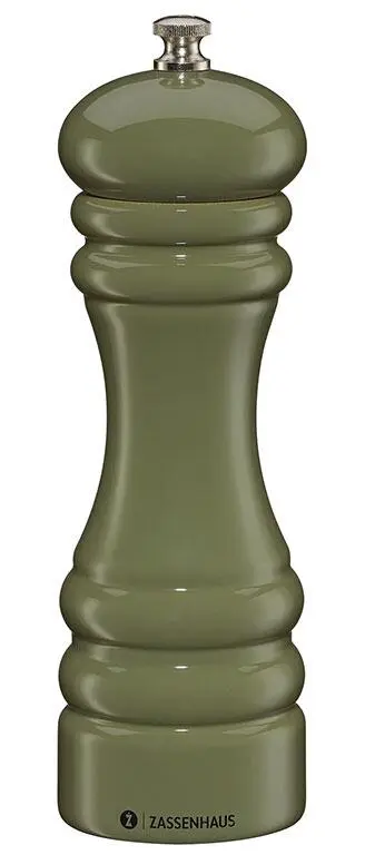 Zassenhaus Pfeffermühle Trend In Olivgrün, 18 Cm