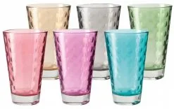 Leonardo Becher-Set Optic Groß, Farbig Sortiert, 6er-Set