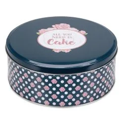 Städter Gebäckdose All You Need Is Cake Ø 22 Cm / H 9,5 Cm Bunt Rund