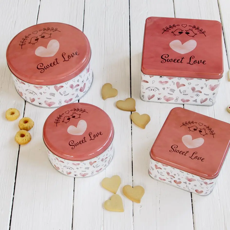 Städter Gebäckdose Sweet Love ø 22 Cm / H 9,5 Cm Bunt Rund – Bild 2