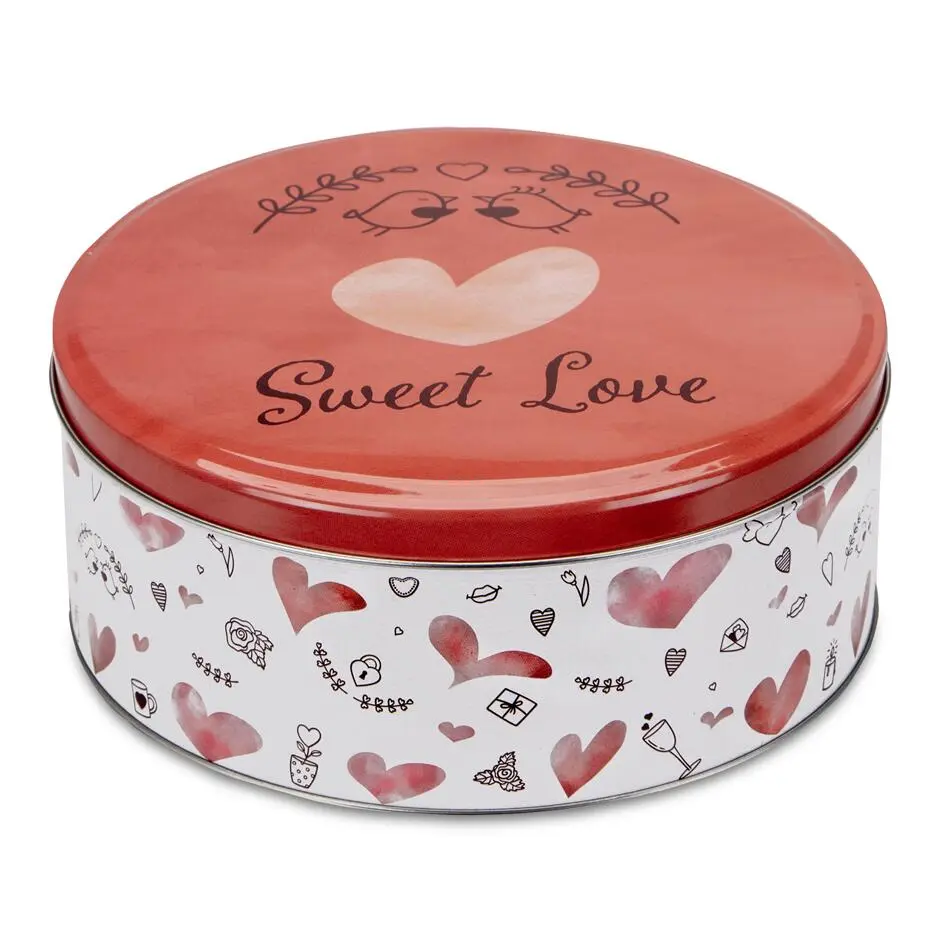 Städter Gebäckdose Sweet Love ø 22 Cm / H 9,5 Cm Bunt Rund