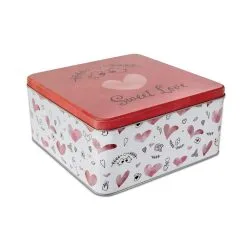 Städter Gebäckdose Sweet Love 16,5 X 16,5 Cm / H 8 Cm Bunt Quadratisc