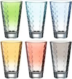 Leonardo Trinkglas OPTIC 6 Stück Sortiert 300 Ml Pastell