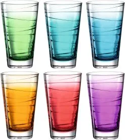 Leonardo Trinkglas VARIO STRUTTURA 6 Stück Sortiert 280 Ml Farbverlauf
