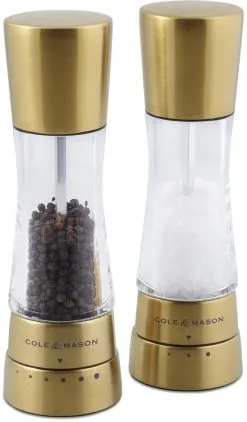 Cole & Mason Derwent Gold Salz- Und Pfeffermühle Geschenkset, 19 Cm
