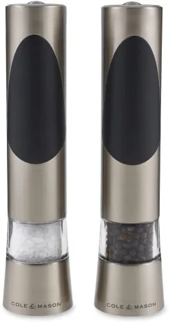 Cole & Mason Richmond Elektronische Salz- Und Pfeffermühle, Geschenkset, Ungefüllt, 21,5 Cm