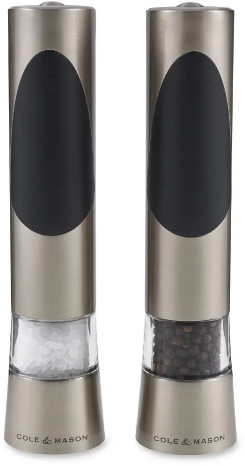 Cole & Mason Richmond Elektronische Salz- Und Pfeffermühle, Geschenkset, Ungefüllt, 21,5 Cm