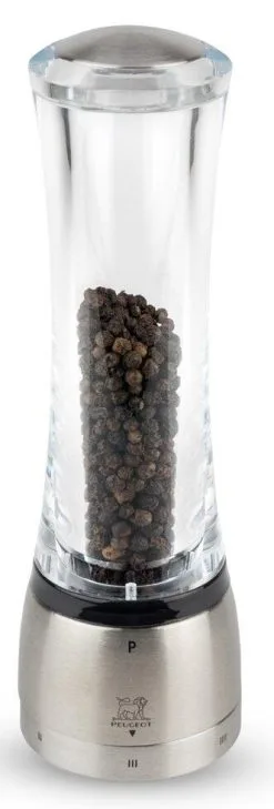 PEUGEOT Pfeffermühle Daman In Acryl/Edelstahl Mit Justierbarem Mahlgrad