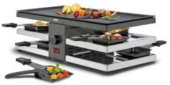 Spring Raclette8 Fun Mit Alu-Grillplatte In Schwarz