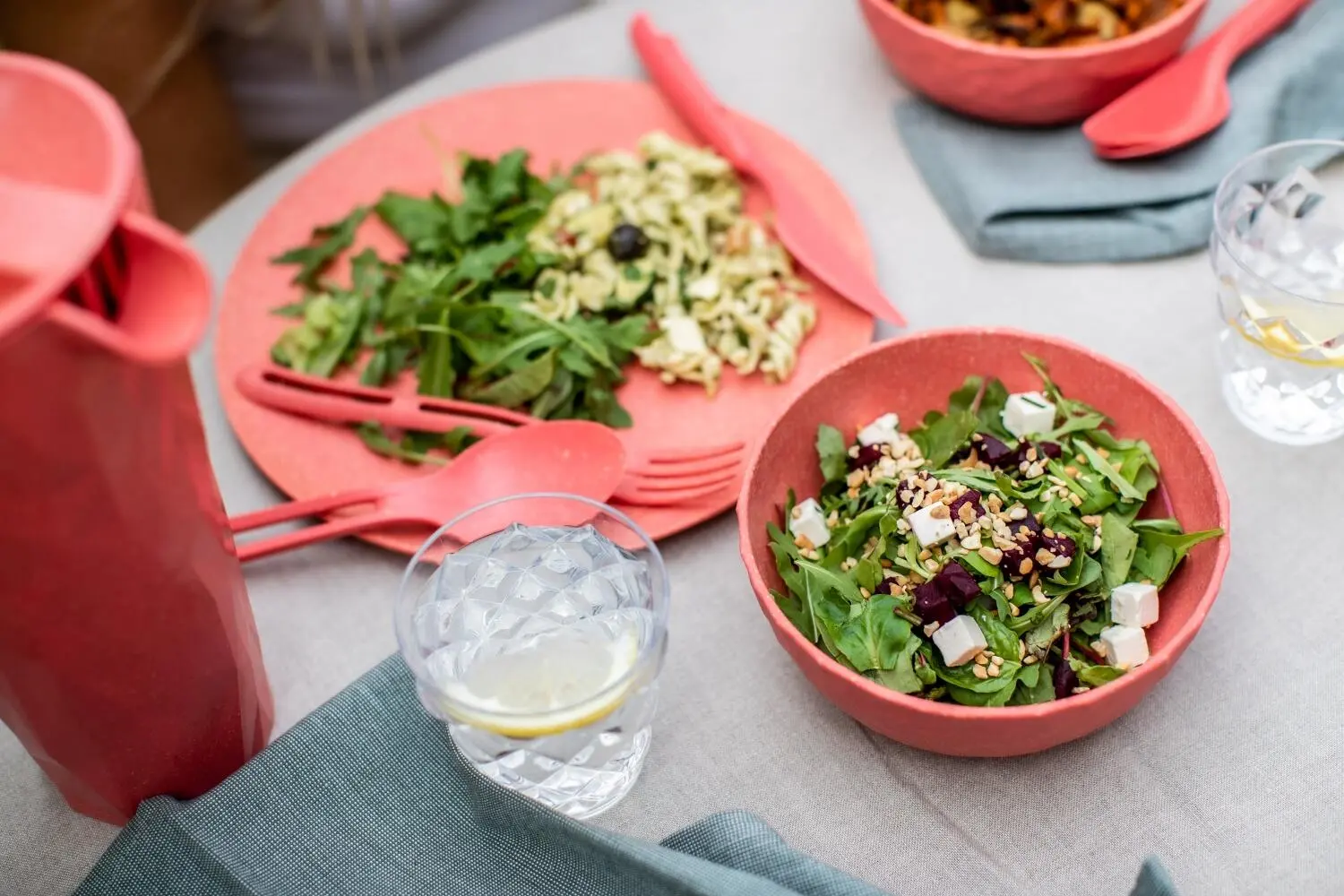 Koziol Besteck-Set KLIKK, 3-tlg. In Coral – Bild 6