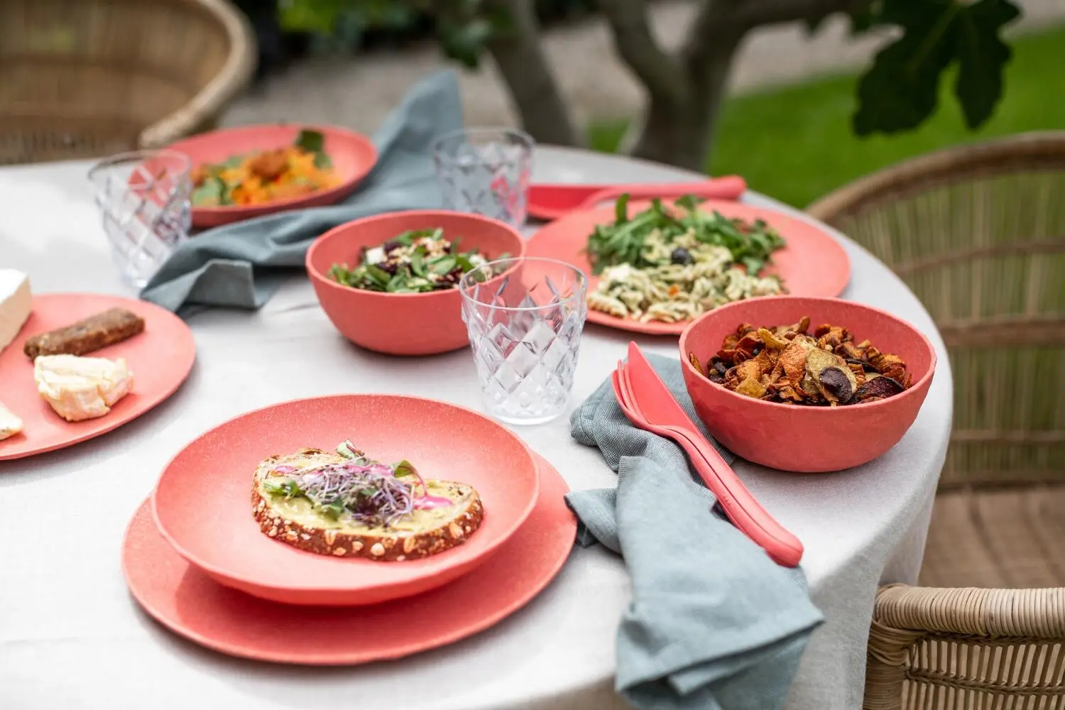 Koziol Besteck-Set KLIKK, 3-tlg. In Coral – Bild 7