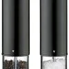 Cilio Pfeffer- & Salzmühle BERGAMO Elektrisch, Schwarz Im Set
