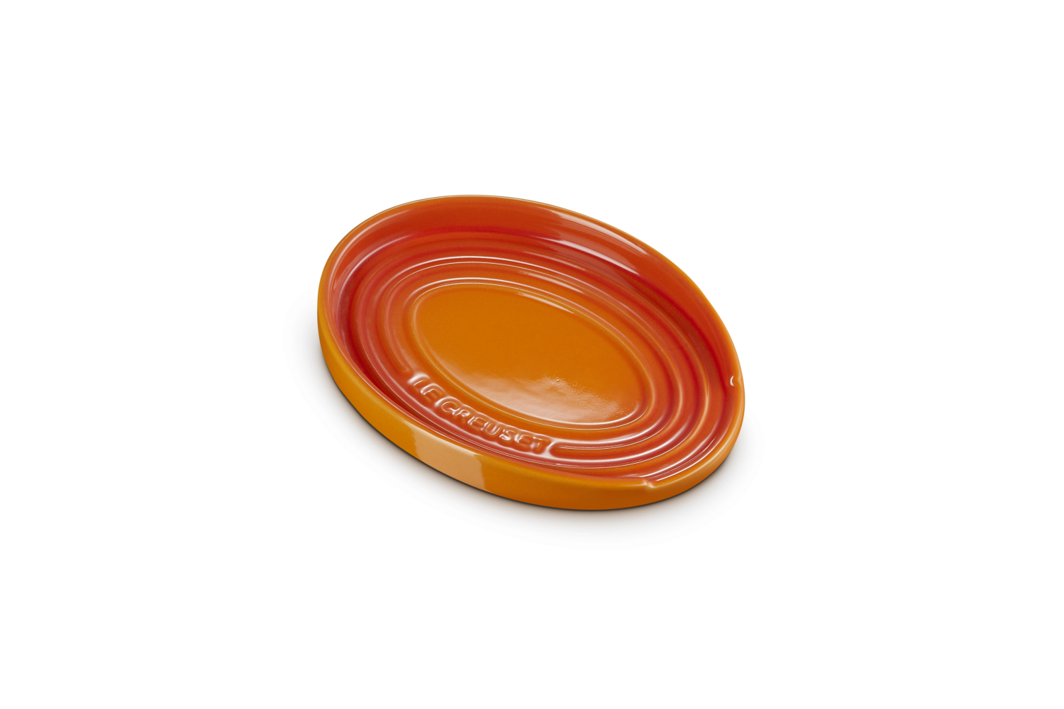 Le Creuset Löffelablage Oval, 16 Cm In Ofenrot – Bild 2