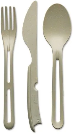 Koziol Besteck-Set KLIKK, 3-tlg. In Sand
