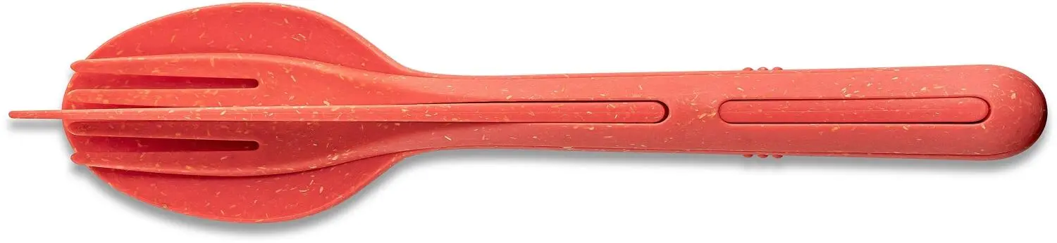 Koziol Besteck-Set KLIKK, 3-tlg. In Coral – Bild 3