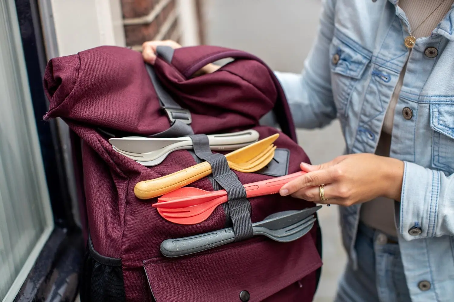 Koziol Besteck-Set KLIKK, 3-tlg. In Coral – Bild 8