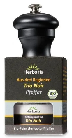 Herbaria Geschenkset Trio Noir Pfeffer Mit Peugeot Pfeffermühle Bistro