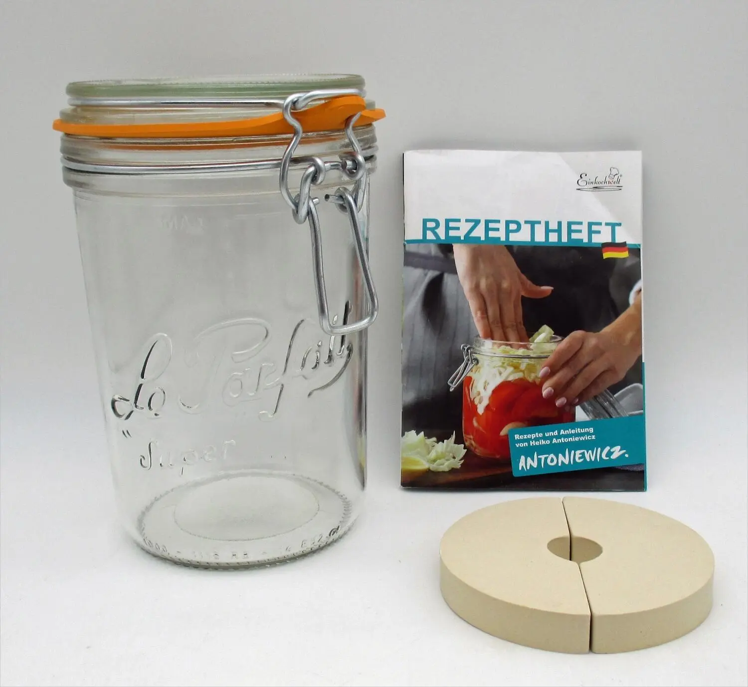 SCHMITT Steinzeug & Keramik Schmitt Fermentier-Starter-Set Le Parfait-Glas – Bild 2