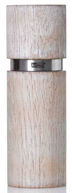 AdHoc Pfeffer- Oder Salzmühle Textura Antique Weiß